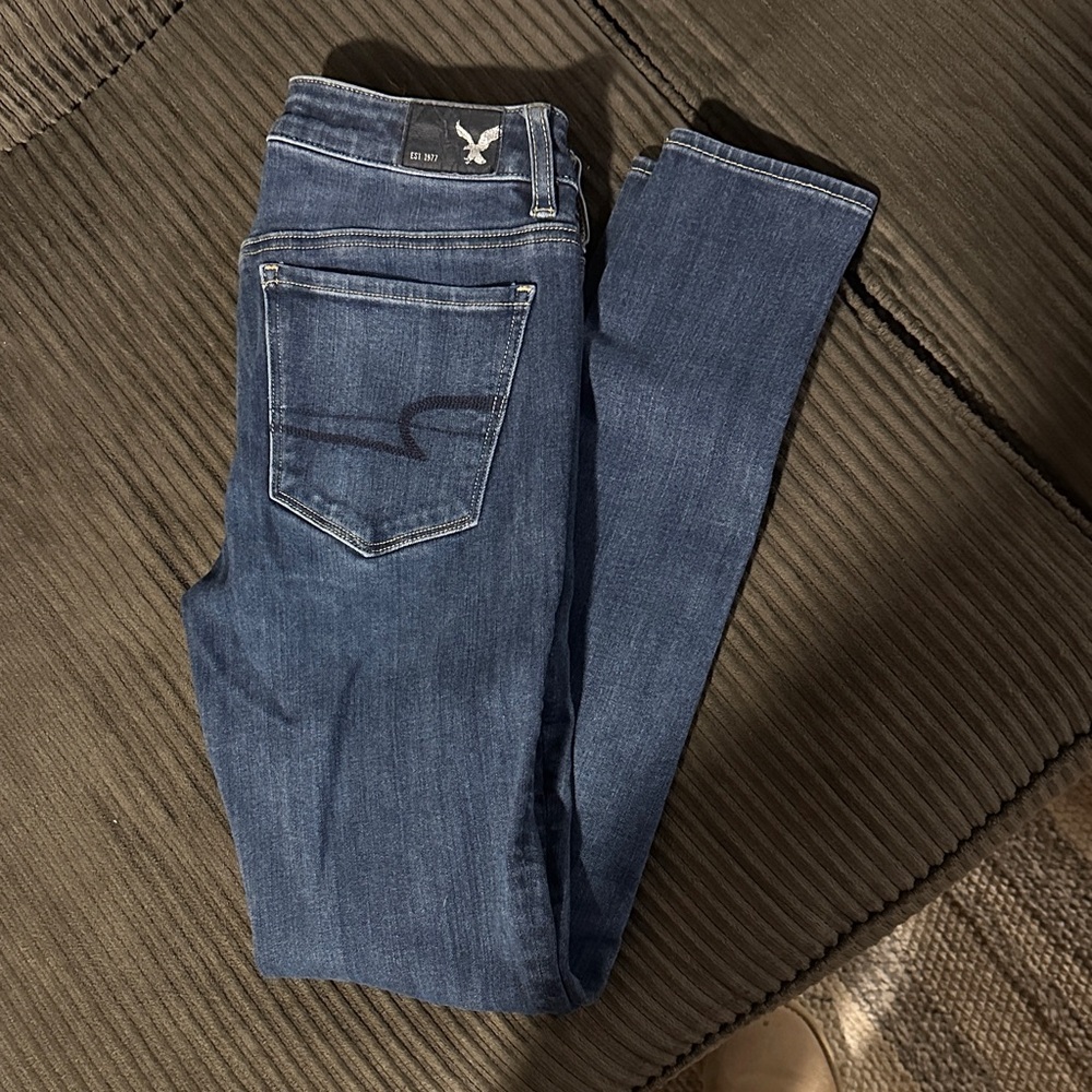 American Eagle Outfitters Dark Blue Skinny Jeans